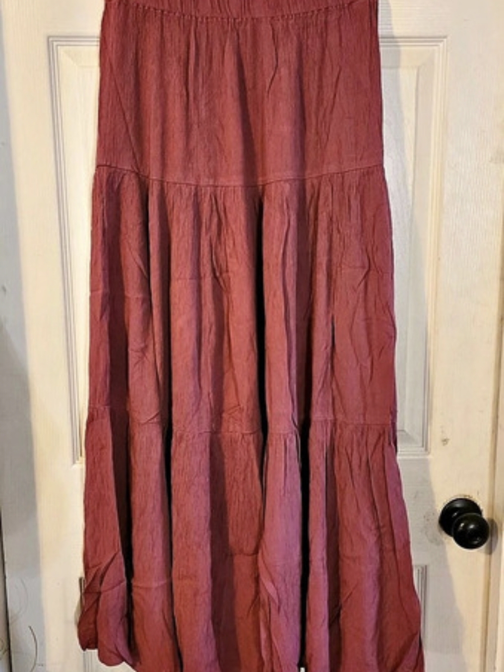 Stradivarius Tiered Midi Skirt Size Medium